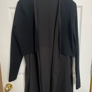 COS black layered cardigan M